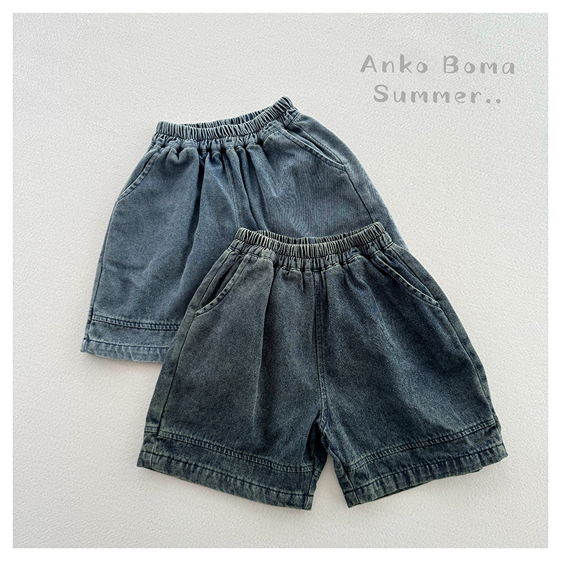 「2024」子供服★ボトムス★ハーフパンツ★ジーンズ★韓国風子供服★2色80cm〜130cm