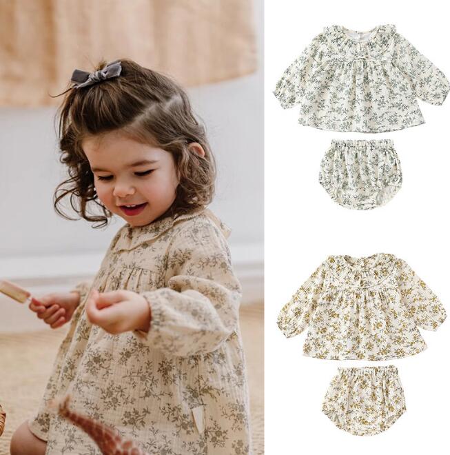 「2024」子供服★トップス+ショートパンツ★セットアップ★韓国風子供服★2色73CM〜100CM