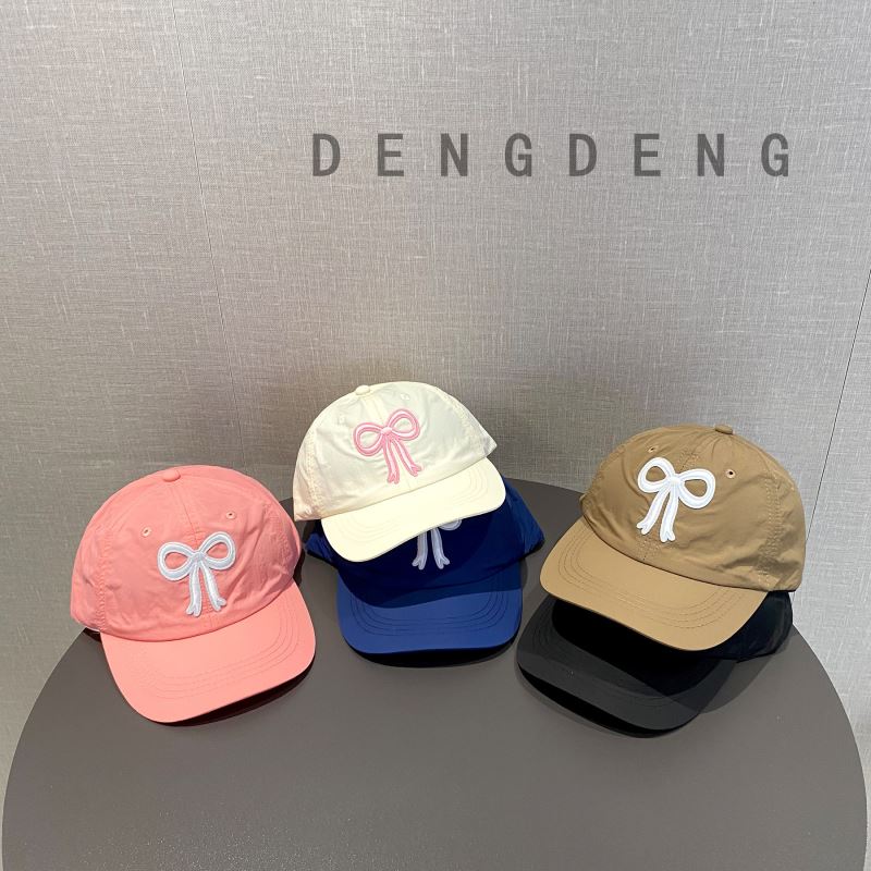 「2024」子供用★帽子★キャップ★キッズ★野球帽★蝶結び★5色