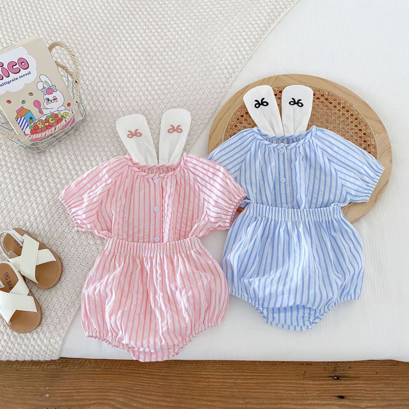 2024★夏新作★韓国風ベビー服★トップス+ズボン★66cm〜100cm 2色