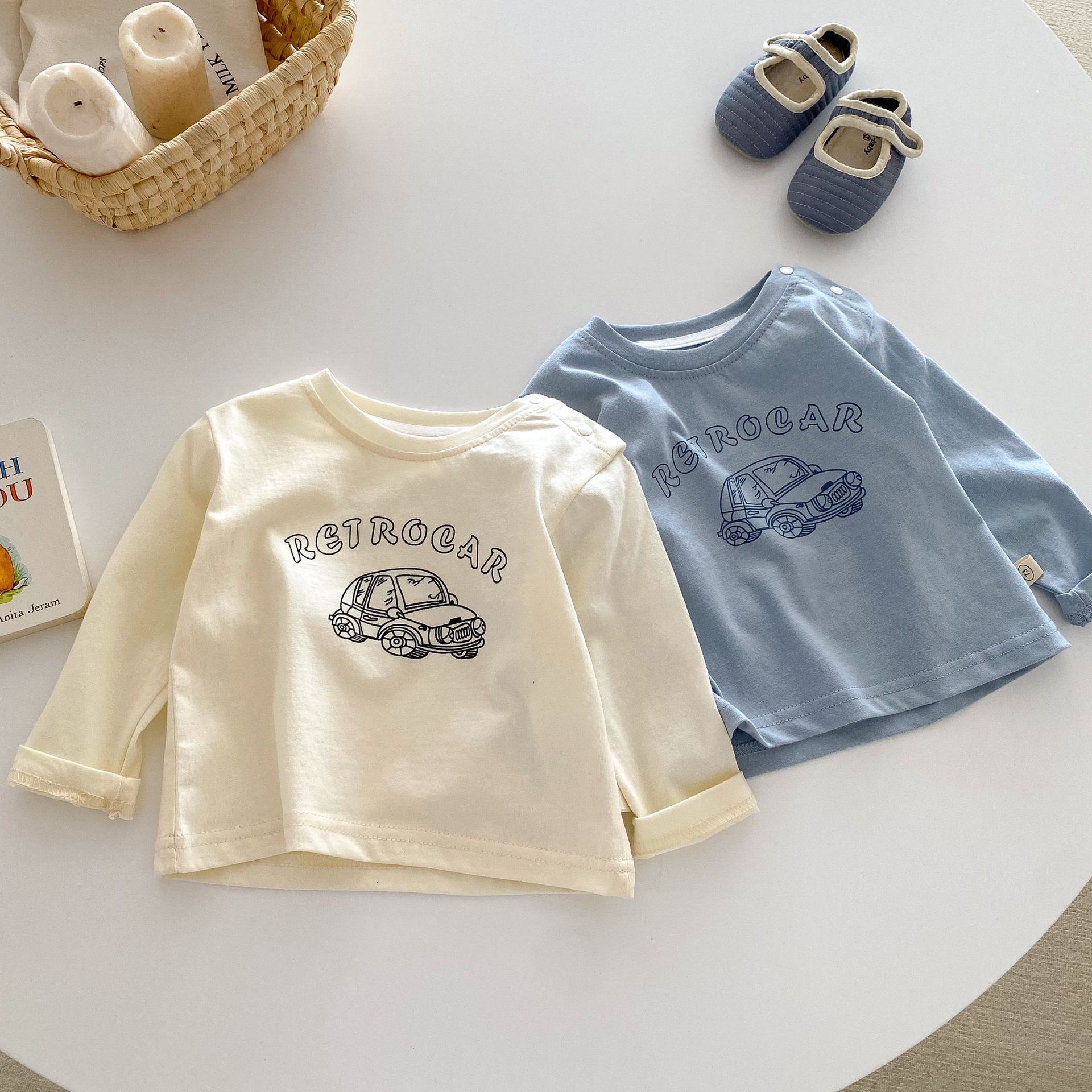 「2024」子供服★トップス★Tシャツ★韓国風子供服★2色73cm〜120cm