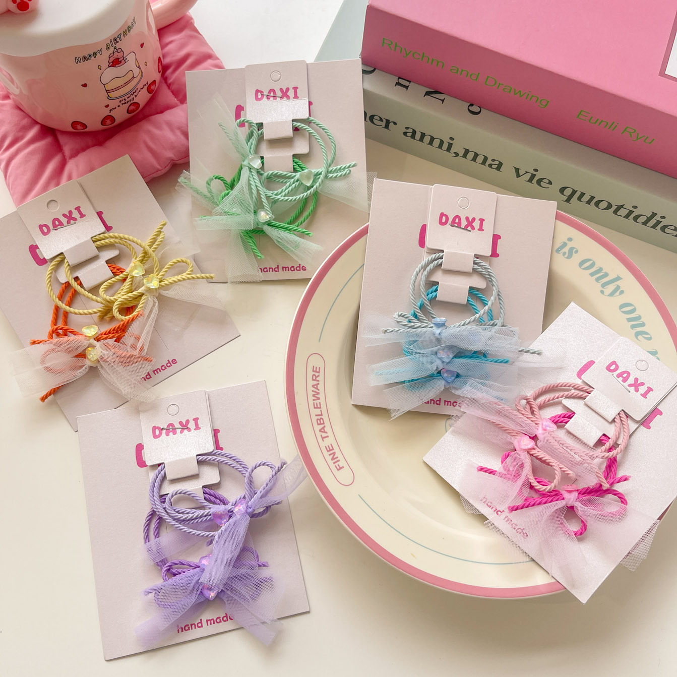 髪飾り★まとめ髪用★ヘアアクセサリー★子供用★ヘアゴム★可愛い