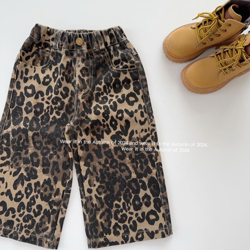 2024秋新作TQ★子供服　豹柄ズボン★90cm〜150cm