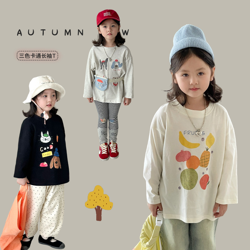 2024秋新作W★子供服　トップス★80cm〜140cm 3色