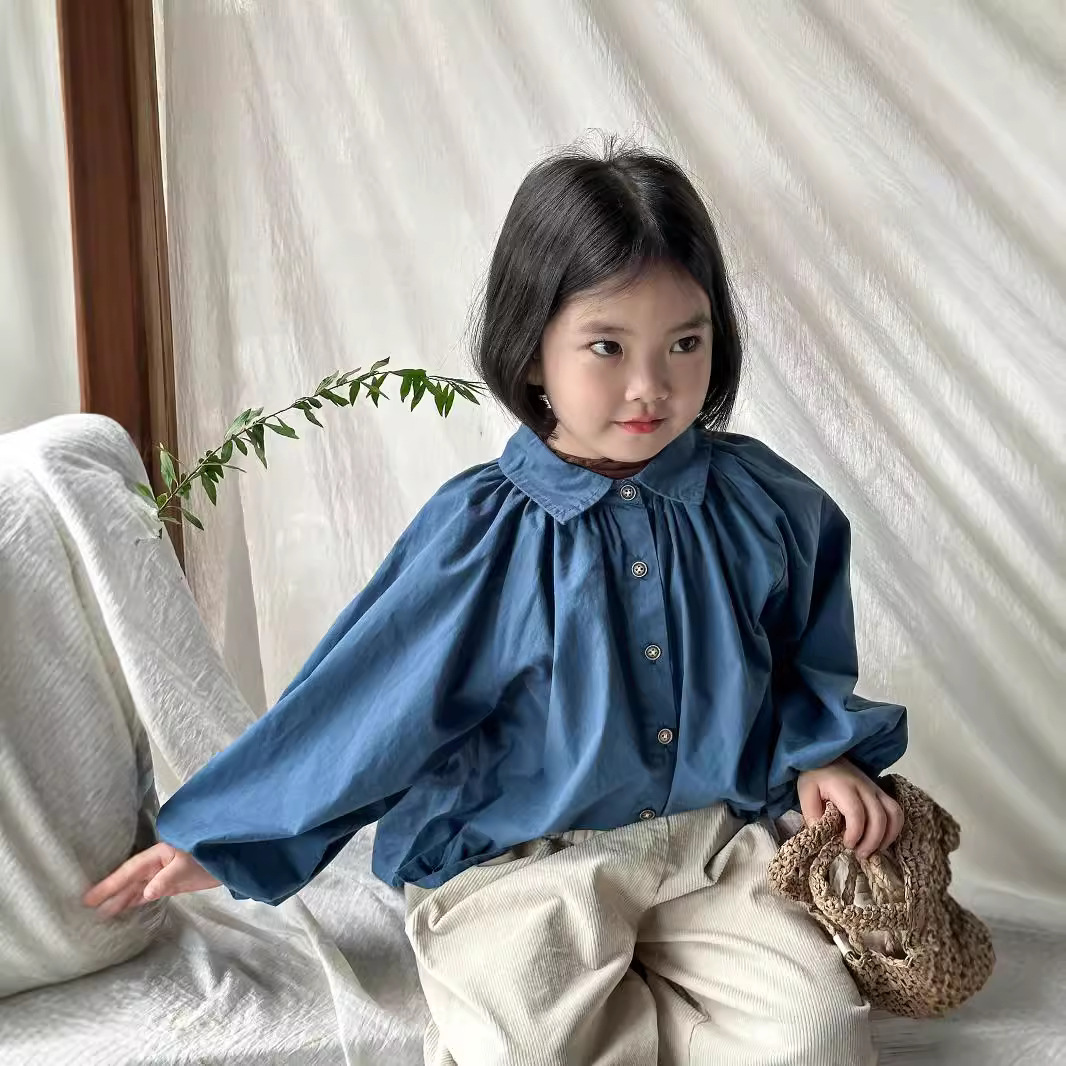 「2024」子供服★トップス★長袖シャツ★韓国風子供服★3色90cm〜140cm