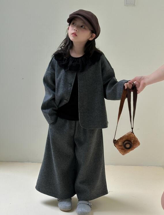 2024秋新作HY★子供服　セットアップ★100cm〜160cm 2色