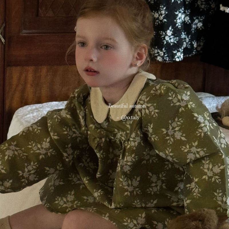 2024★春秋新作★韓国風子供服★ワンピース★90cm〜130cm 2色