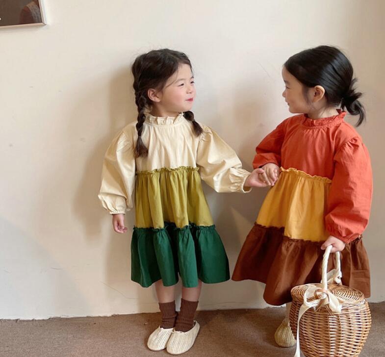 2024年秋新★子供服　ワンピース★タグ7-15★2色