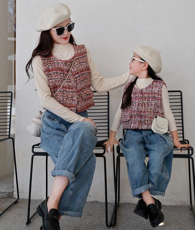 2024新品★子供服 　ベストコート&トップス&ズボン★90〜150cm/M