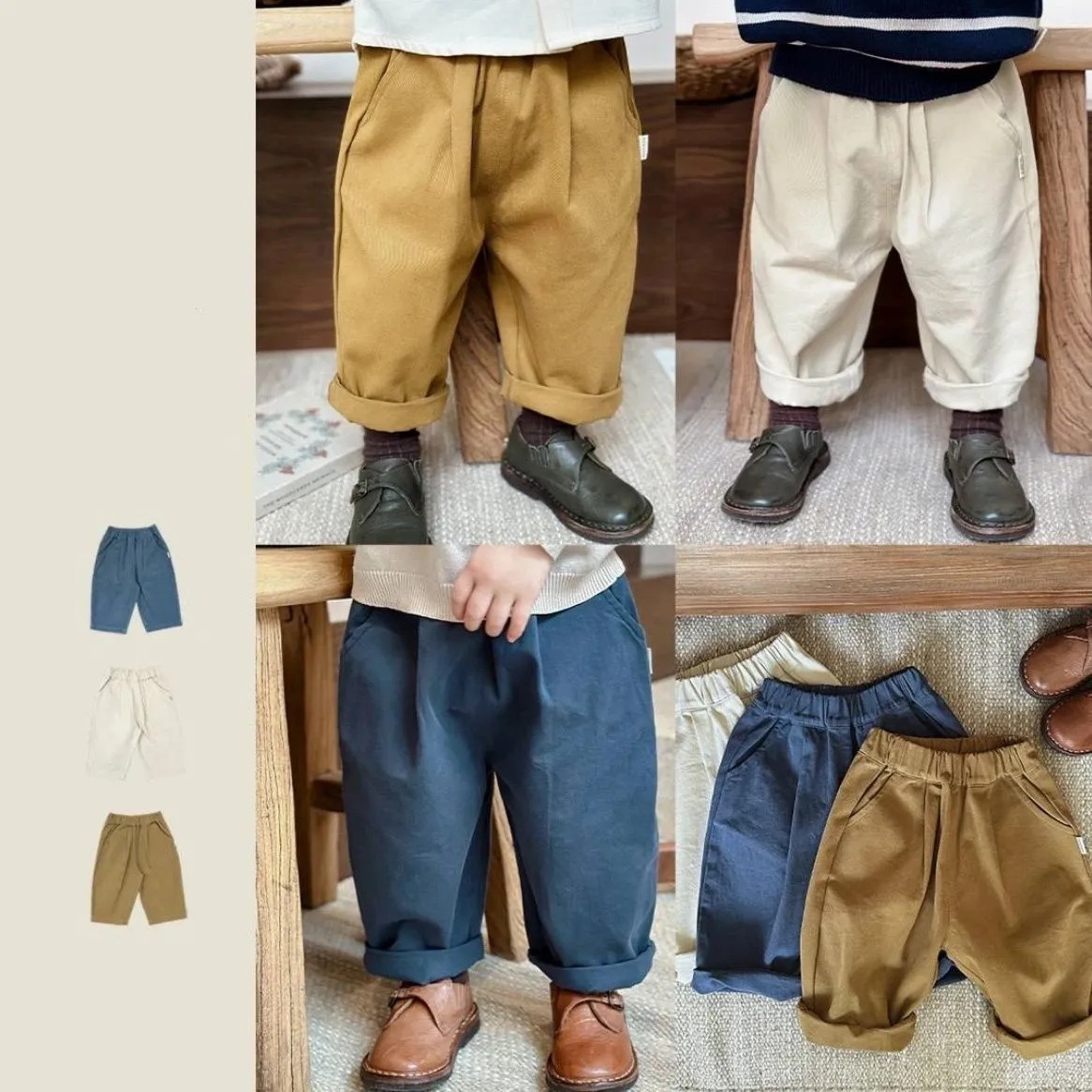 2024秋新入荷★子供服　ズボン★80cm〜120cm 3色