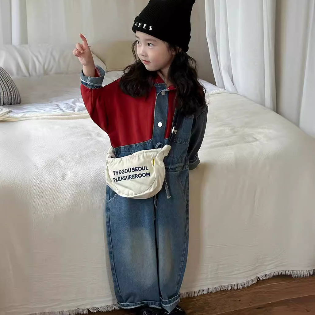 2024★春秋新作★韓国風子供服★サロペット★90cm〜140cm