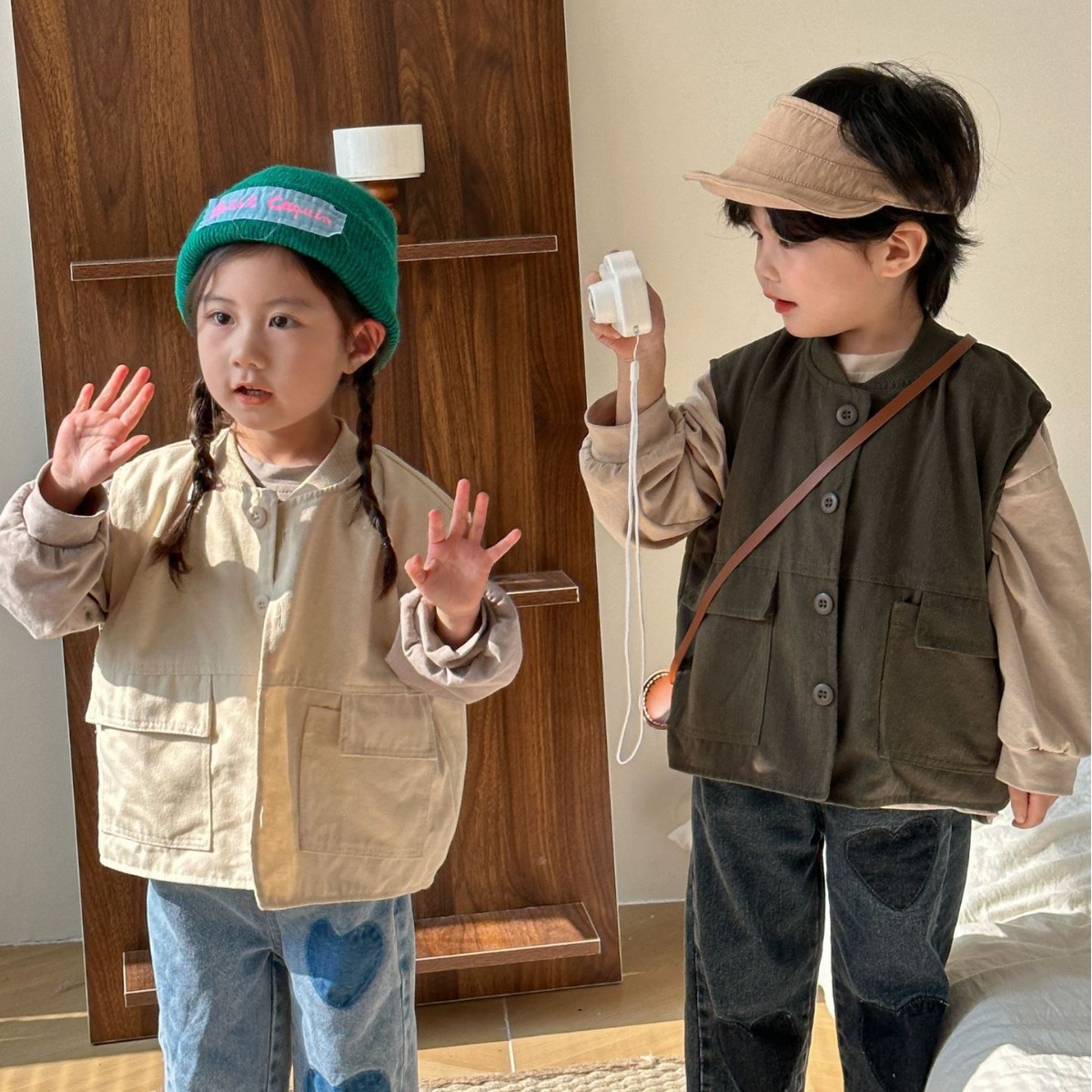 2024★春秋新作★韓国風ベビー服★トップス+ズボン★80cm〜150cm 2色