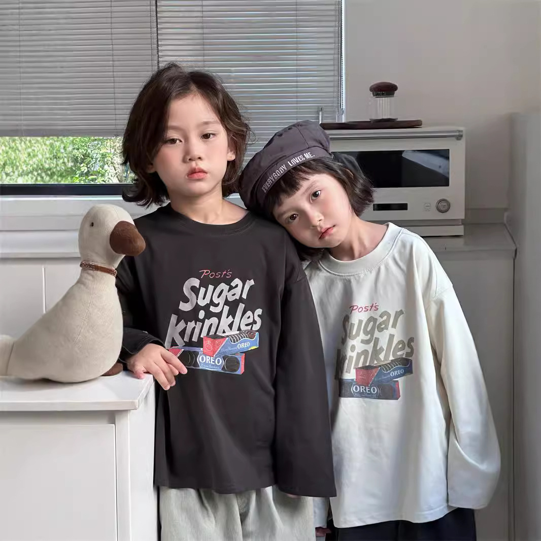 2024秋新作★子供服　トップス★90cm〜140cm 2色