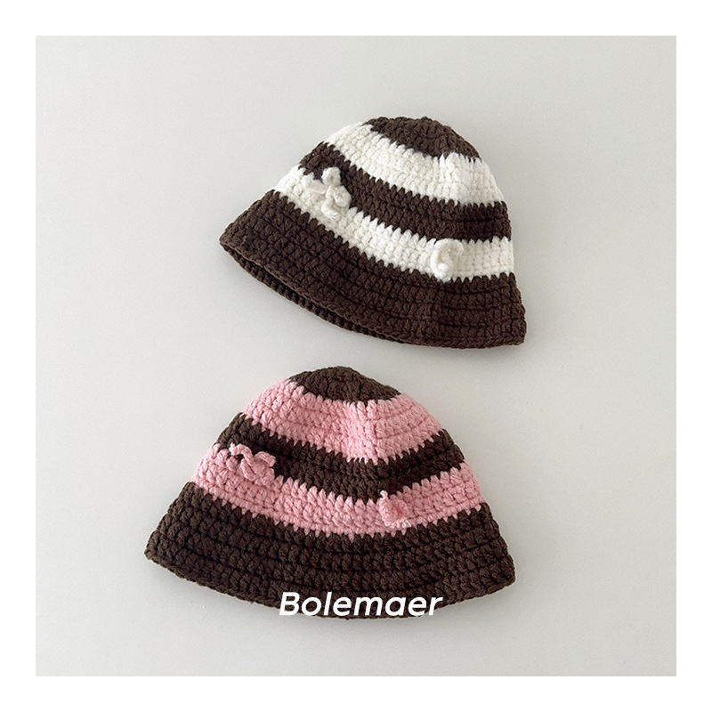 「2024」子供用★帽子★ニット帽子★キッズ★バケットハット★暖かい★2色
