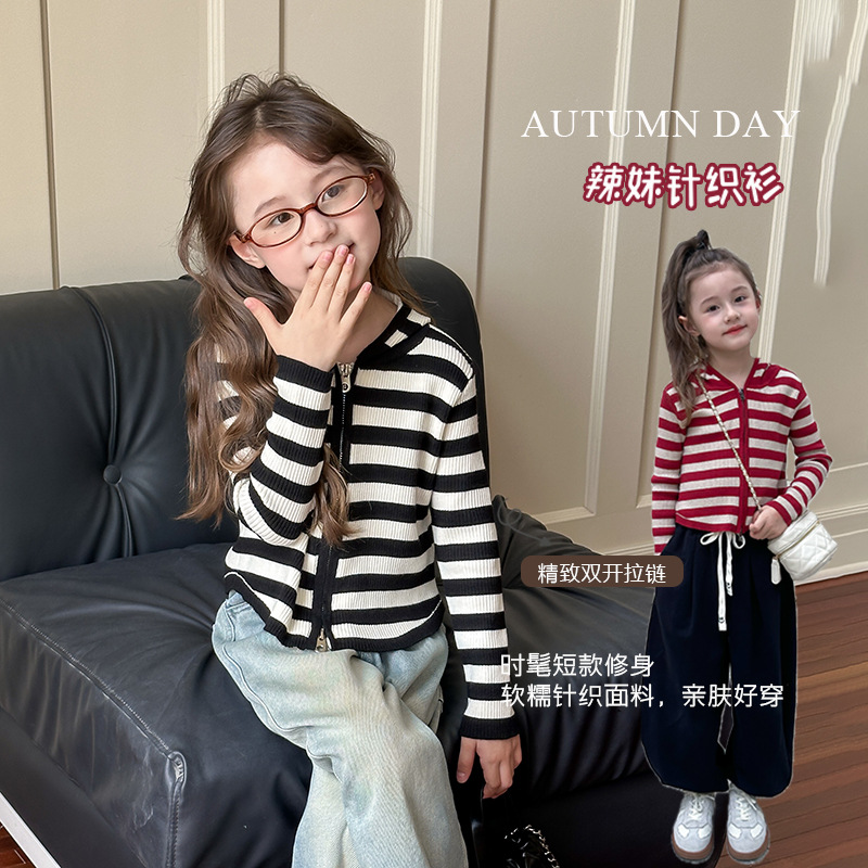 「2024」子供服★トップス★ニット★パーカー★韓国風子供服★2色90cm〜150cm