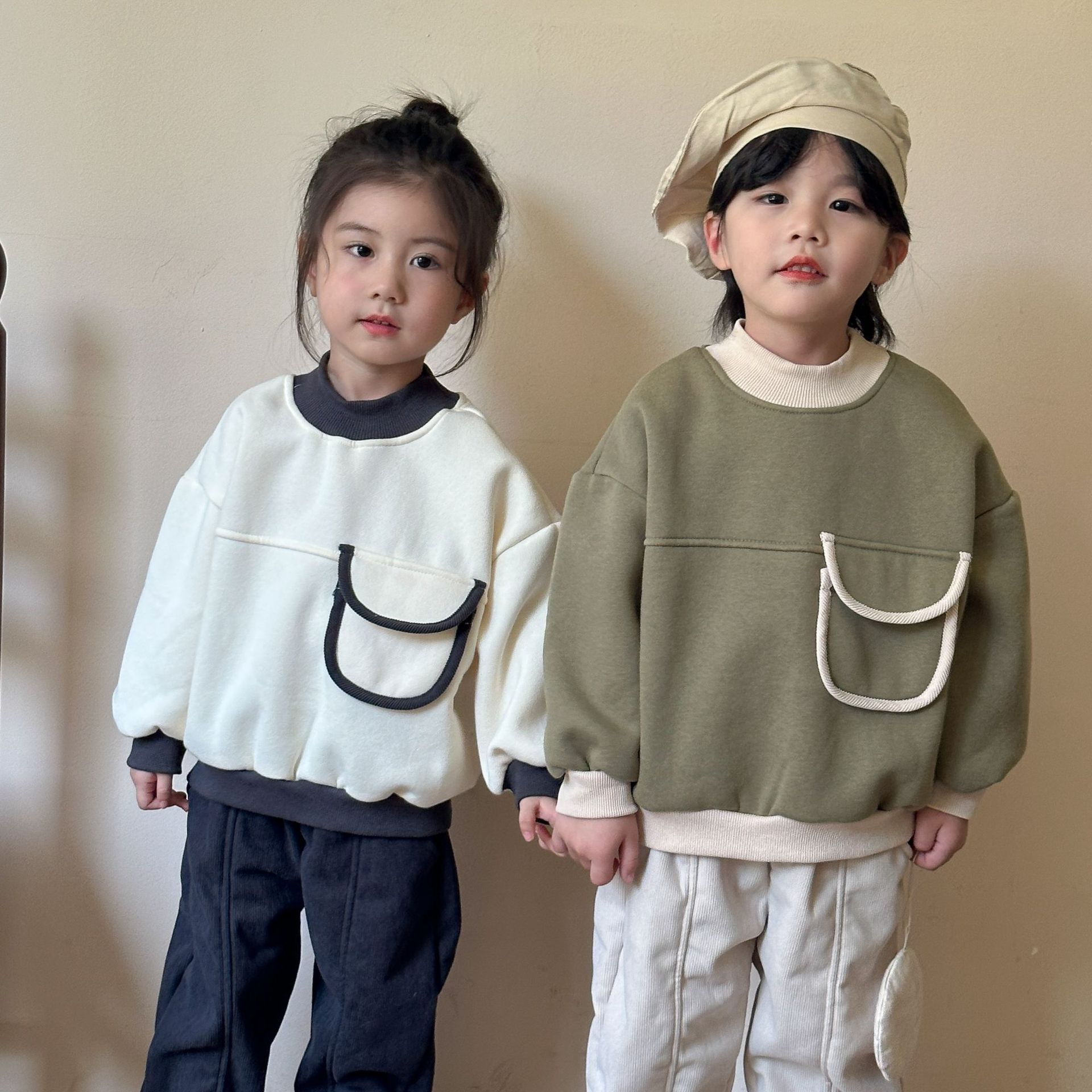 「2024」子供服★トップス★長袖★韓国風子供服★2色80cm〜150cm