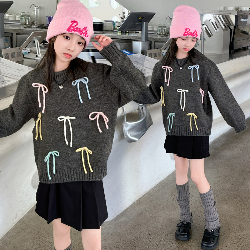 「2024」子供服★トップス★ニット★セーター★韓国風子供服★120cm〜170cm