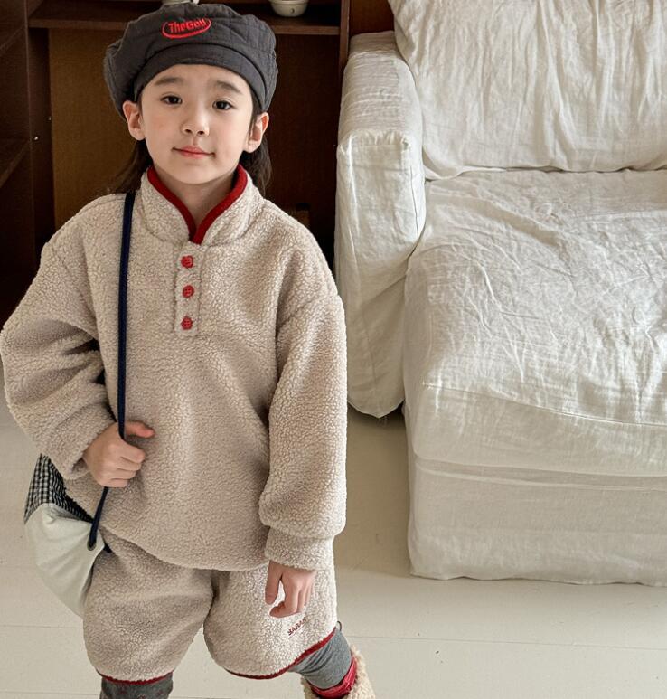 2024秋冬新品★子供服　セットアップ★80cm〜130cm 2色