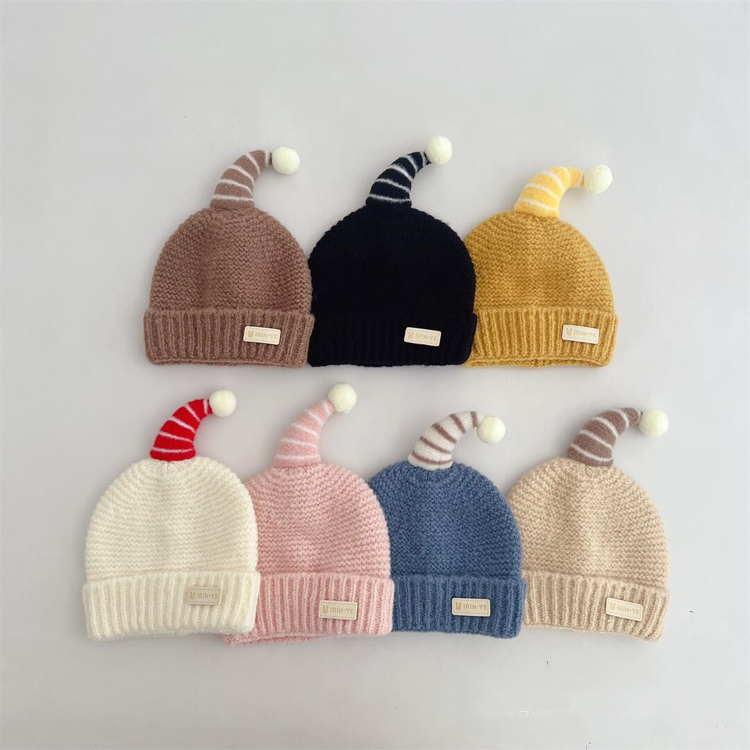 「2024」子供用★帽子★防寒★ニット帽子★ベビー★暖かい★可愛い★7色