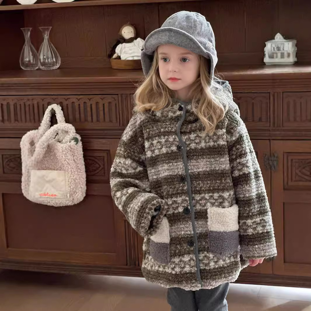 「2024」子供服★トップス★コート★厚手★韓国風子供服★90cm〜140cm