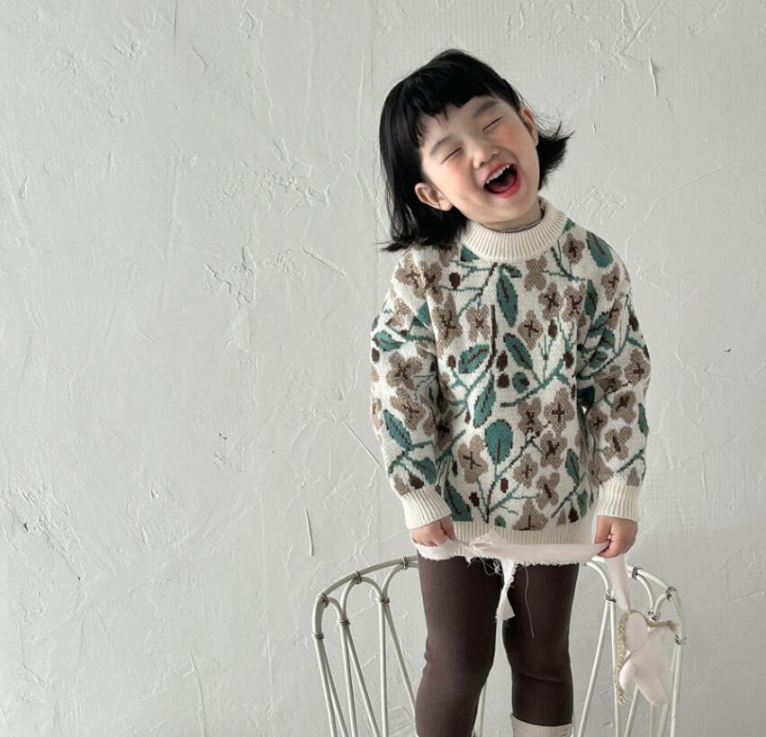 「2024」子供服★トップス★ニット★セーター★韓国風子供服★90cm〜130cm