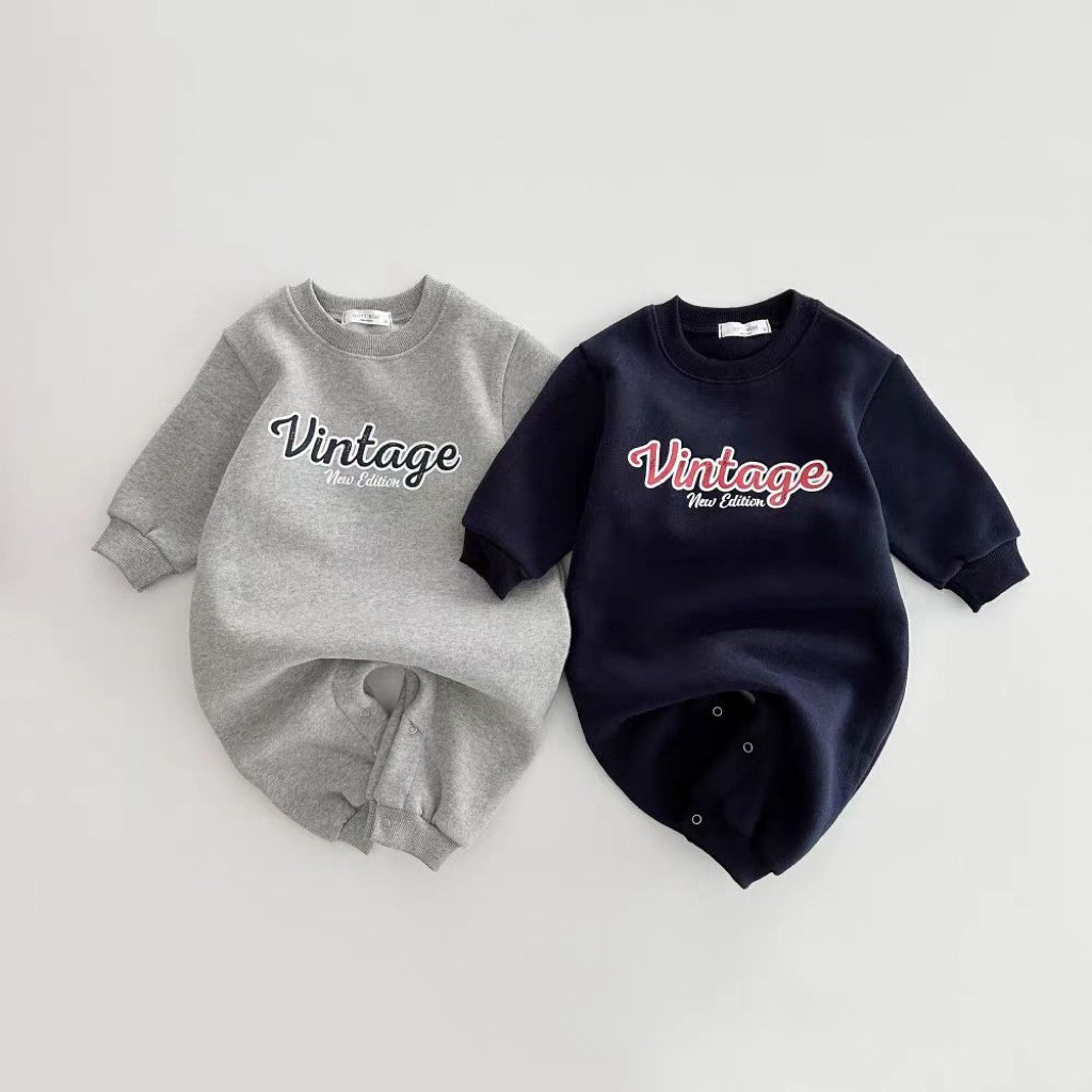 2024秋冬新作★ベビー服　ロンパース　連体服★66cm〜90cm 2色