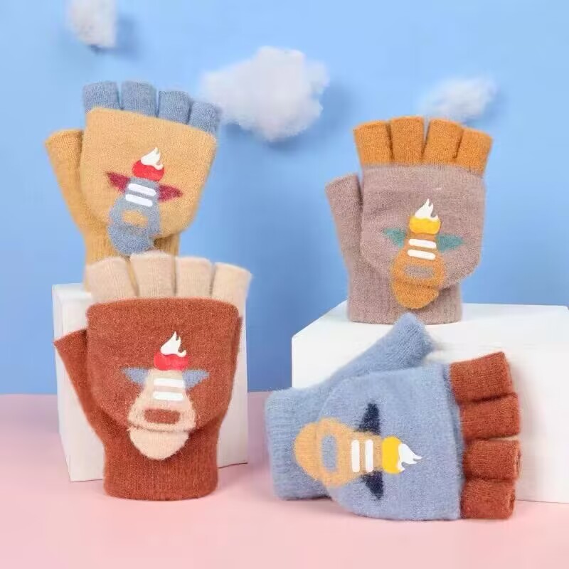 2024秋冬★手袋★子供用手袋★男女兼用★防寒★キッズ★暖かい★4色