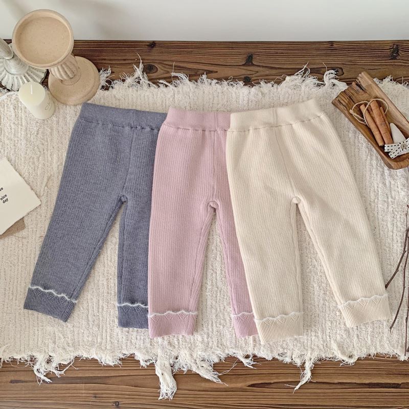 2024秋冬新品Cu★子供服　ニットズボン★73CM〜110cm 3色