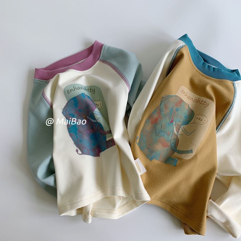 「2024」子供服★トップス★Tシャツ★インナーシャ★韓国風子供服★2色90cm〜140cm