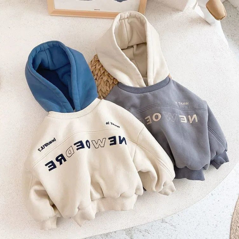 2024★秋冬新作★韓国風子供服★トレーナー★裏起毛★90〜140 2色