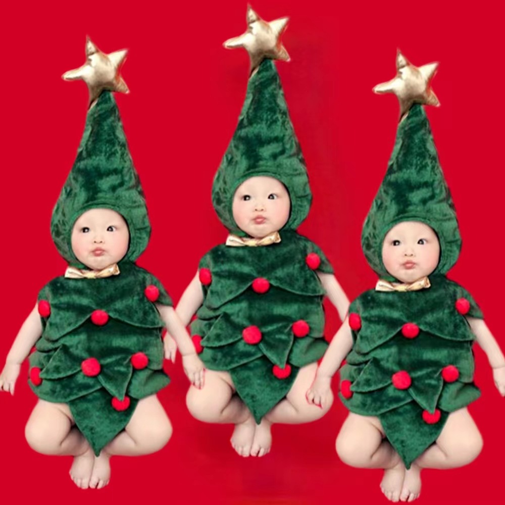 撮影服★新しいスタイル★クリスマス赤ちゃん服   ベビー記念日撮影服★