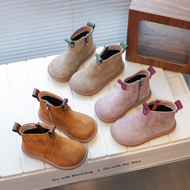 「2024」靴★子供靴★キッズ靴★シューズ★キッズ★ショートブーツ★3色21#〜30#