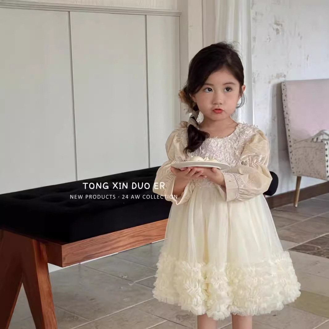 2024★春秋新作★韓国風子供服★ワンピース★90cm〜150cm