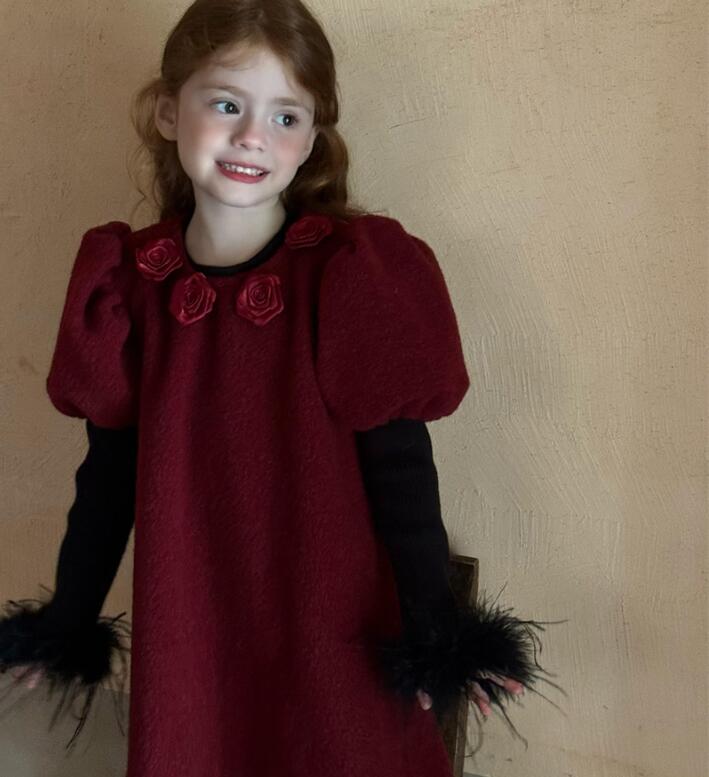 2024冬新品CL★子供服　ワンピース★90cm〜140cm