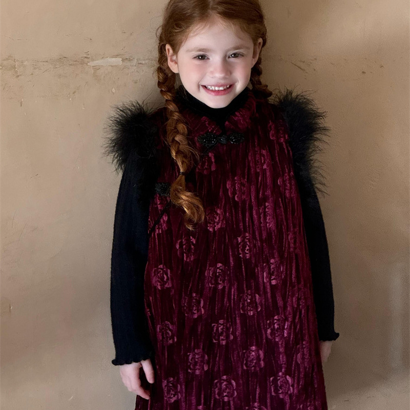 2024冬新品CL★子供服　ワンピース★90cm〜140cm