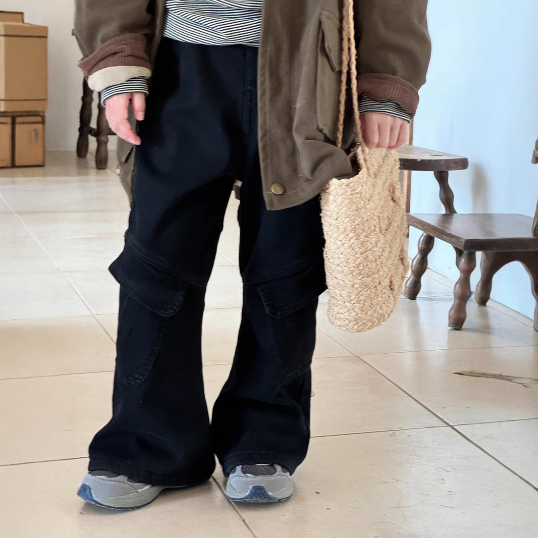 2024★秋冬新作★韓国風子供服★ズボン★裏起毛★90cm〜150cm