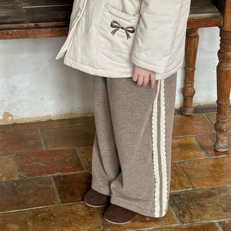 2024★秋冬新作★韓国風子供服★ズボン裏起毛★90cm〜140cm