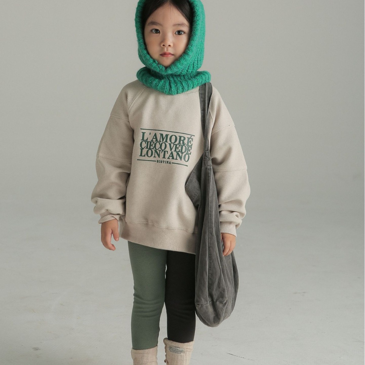 2024秋冬新品BO★子供服　トレーナー★90〜150cm大人着用 2色