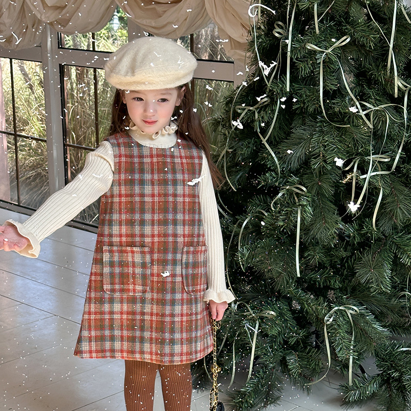 2024★秋冬新作★韓国風子供服★厚手★ワンピース★90cm〜160cm