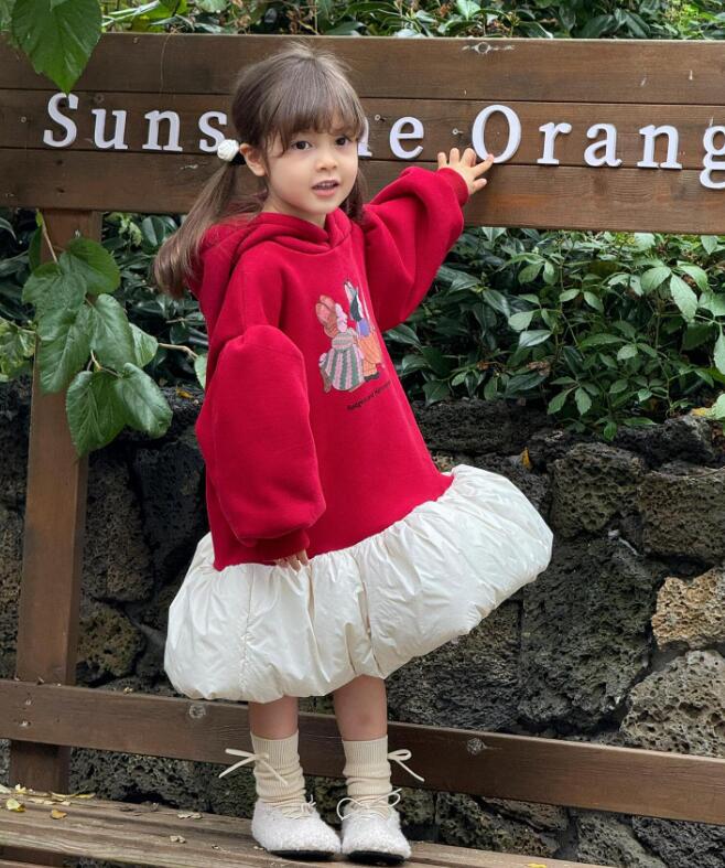 2024秋冬新作J★子供服　クリスマス　ワンピース★90cm〜140cm