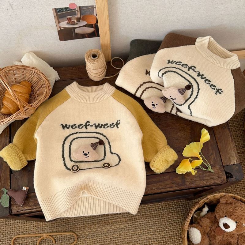 「2024」子供服★トップス★ニット★セーター★韓国風子供服★3色90cm〜130cm