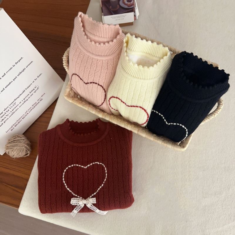 「2024」子供服★トップス★ニット★セーター★韓国風子供服★4色90cm〜130cm