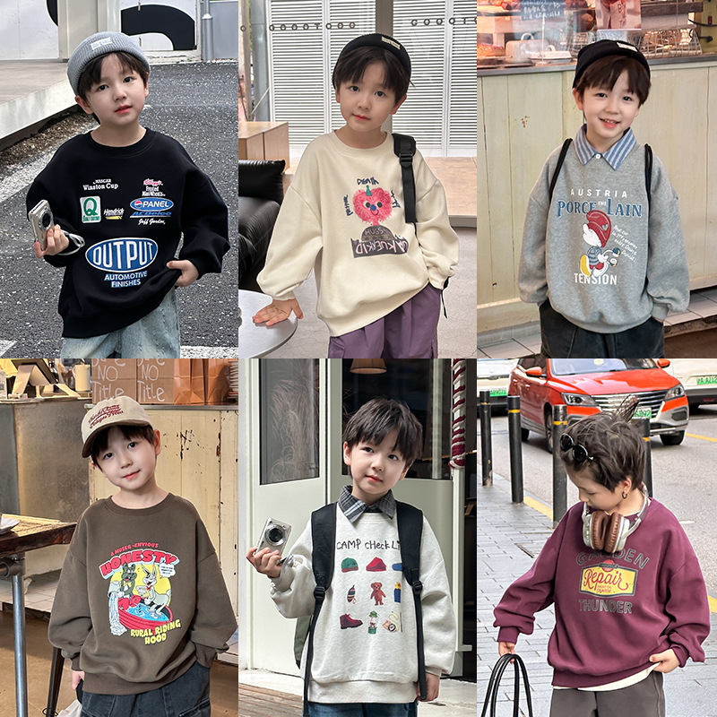 2024★秋冬新作★韓国風子供服★トレーナー★90cm〜160cm 6色