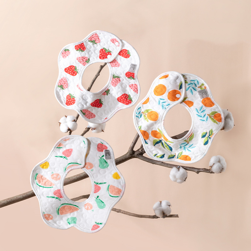 2024★ベビー用★食事用エプロン★食事用ビブ★涎掛け★ 8色