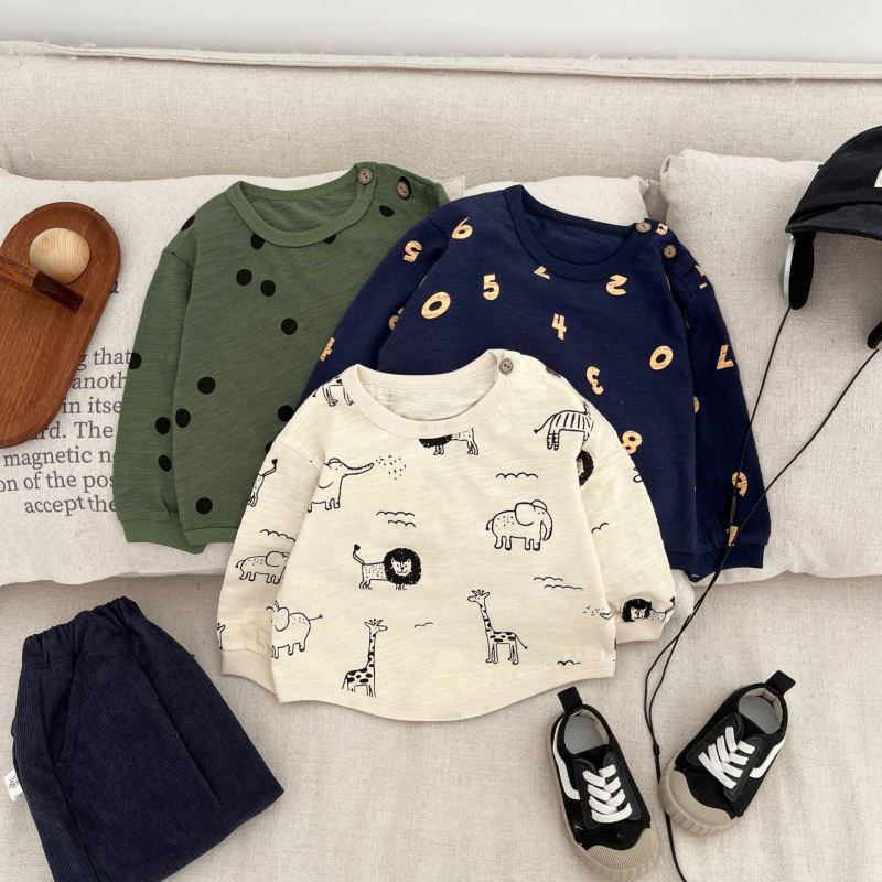 2025新作LL★子供服　トップス★73CM〜110cm 3色