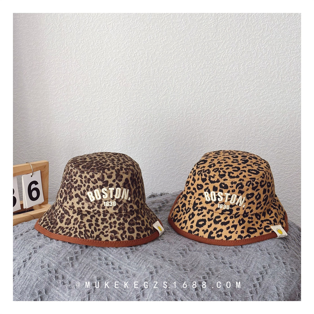 「2025」子供用★帽子★キャップ★キッズ★バケットハット★ヒョウ柄★2色