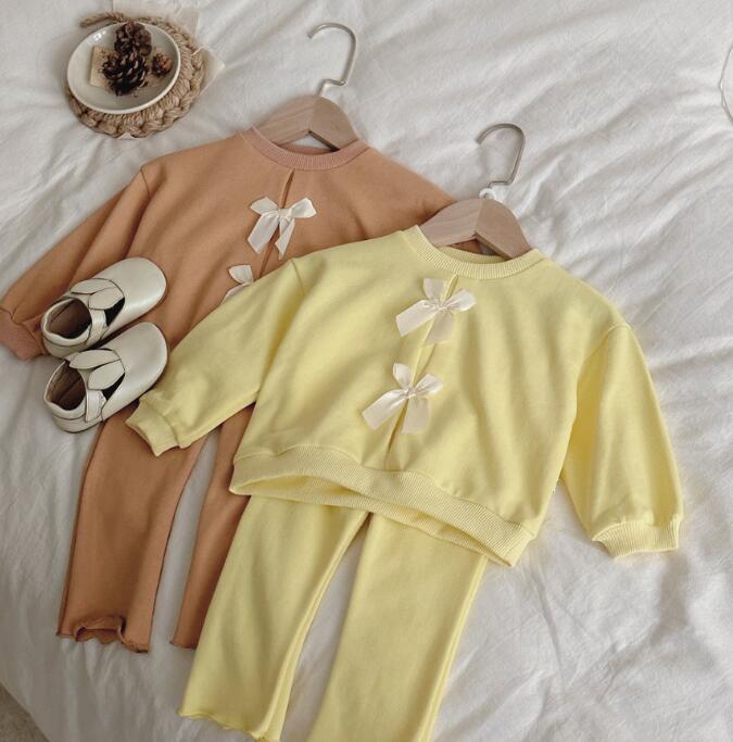 「2025」子供服★トップス+ズボン★セットアップ★韓国風子供服★2色73cm〜100cm