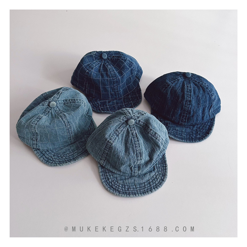「2025」子供用★帽子★デニムキャップ★キッズ★野球帽★キャスケット★4色