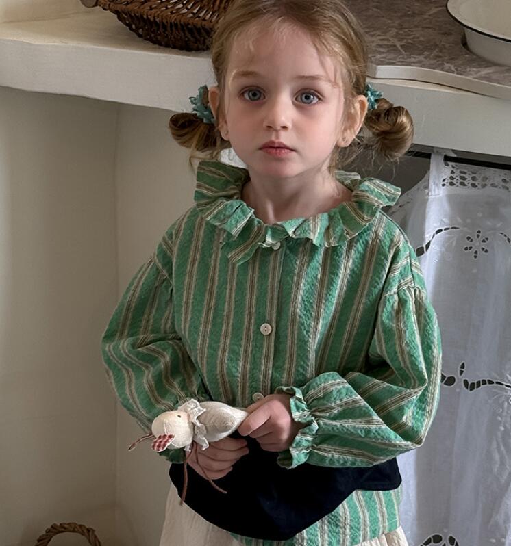 2025★春秋新作★韓国風子供服★シャツ★90cm〜150cm