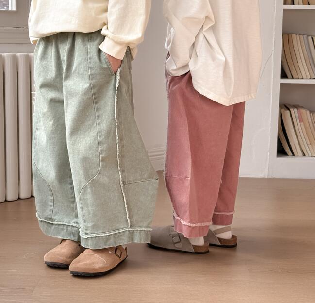 2025★春秋新作★韓国風子供服★ジーンズ★90cm〜150cm 2色